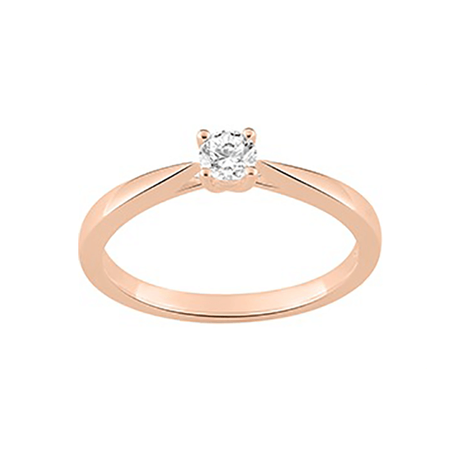 Bague de fiançailles Passion Solitaire diamant 4 griffes 0,20 carat