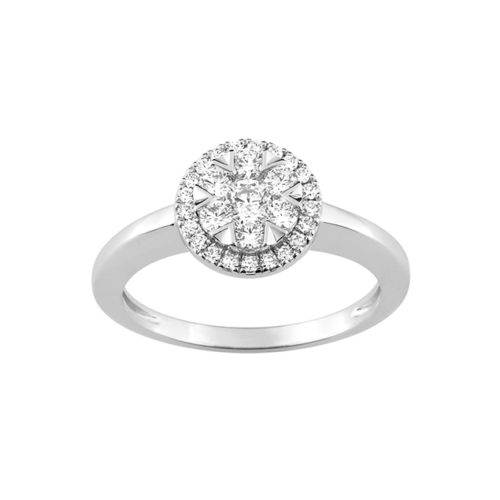 Bague de fiancailles Diamant Or Blanc