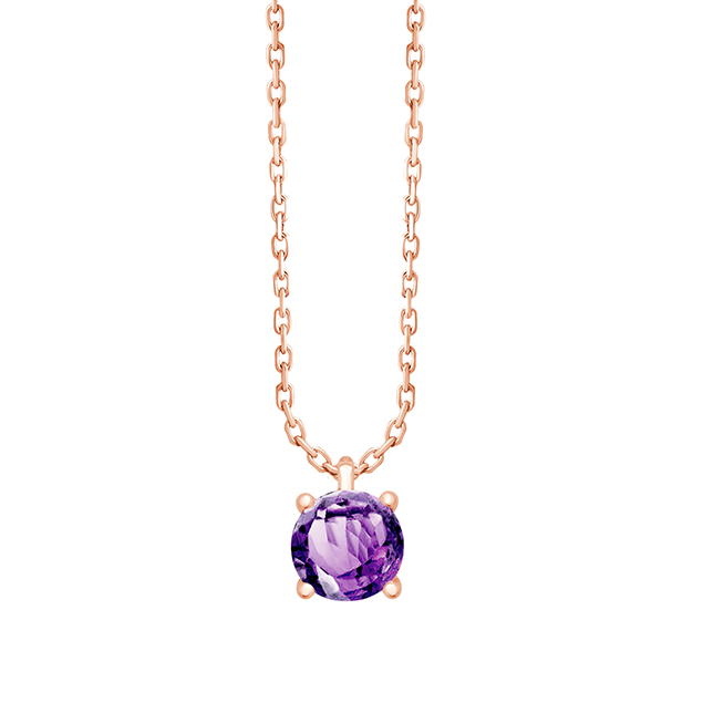 Collier Or Amethyste