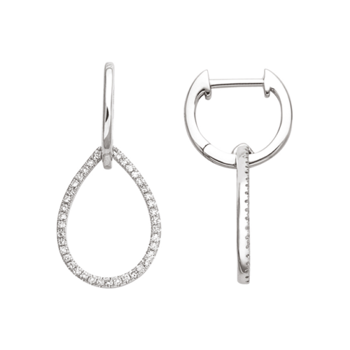 Boucles d Oreilles Créoles Diamant