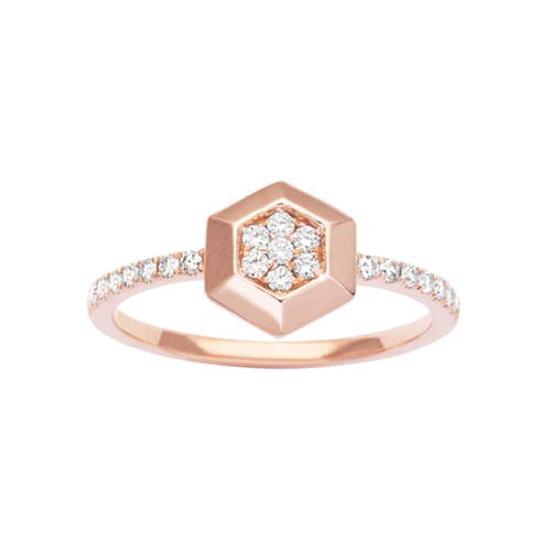 Bague Or Rose Diamant