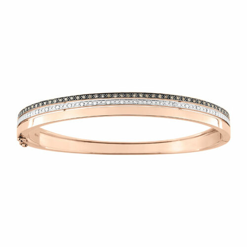 Bracelet Jonc Rose Diamant