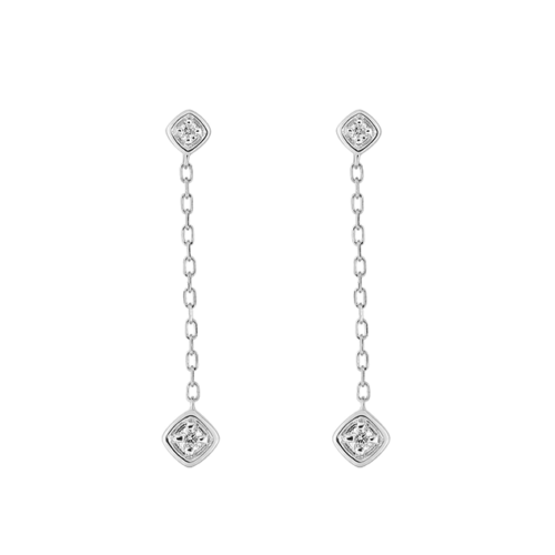 Boucles Pendantes diamant