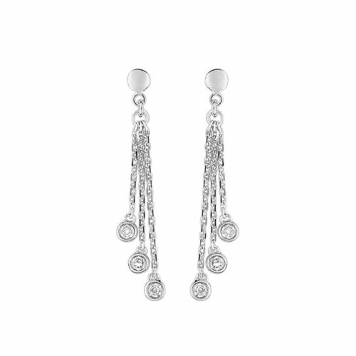 Boucles d'oreilles or diamant