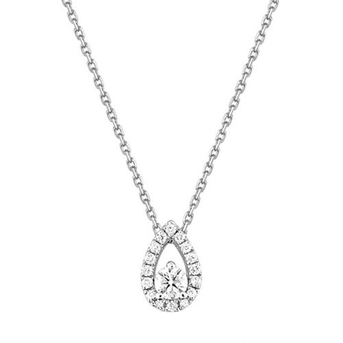 Collier poire diamant