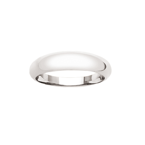 Bague Jonc Or Blanc 5mm