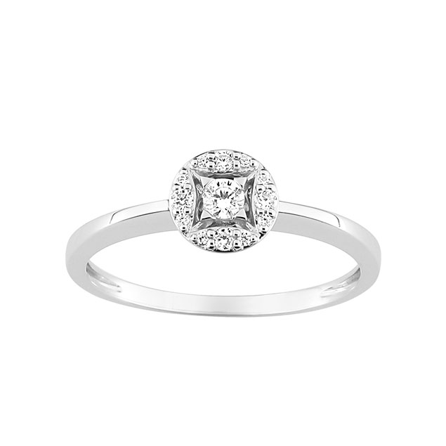 Bague Luxe Diamant Or Blanc