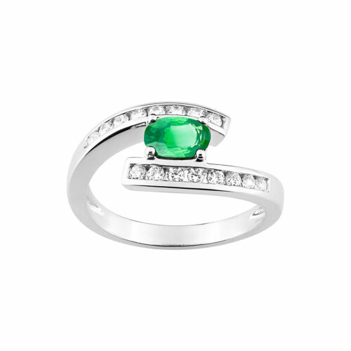 Bague luxe émeraude