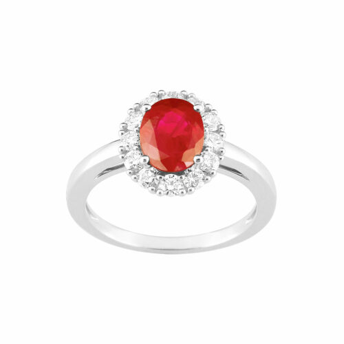 Bague Rubis Diamant