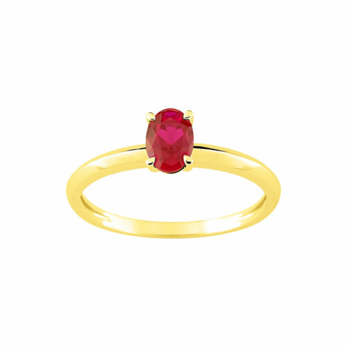 Bague Solitaire Rubis