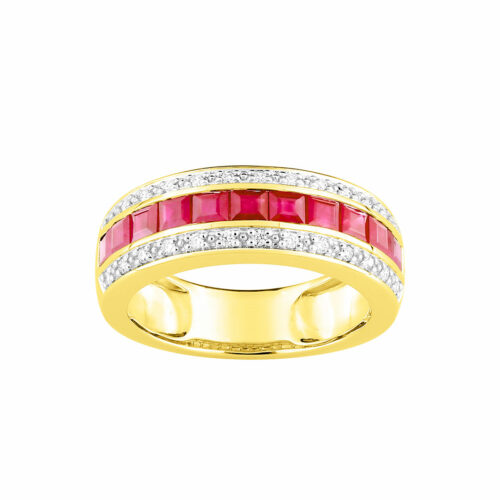 Bague Luxe Rubis Diamant