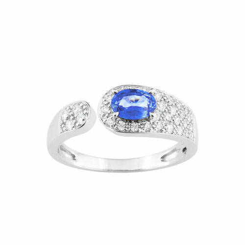 Bague Joaillerie Saphir Diamant