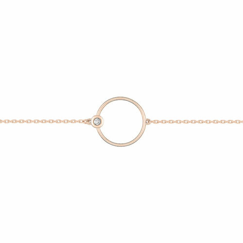 Bracelet Cercle Diamant Or Rose