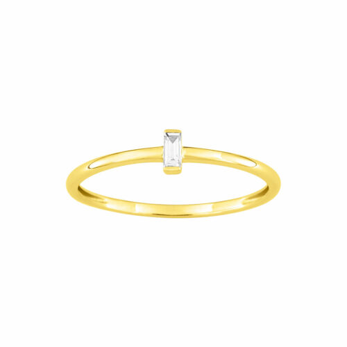 Bague Diamant Baguette Or