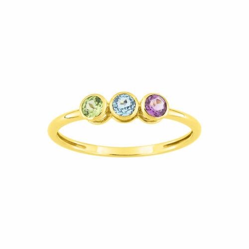 bague trio pierre fine