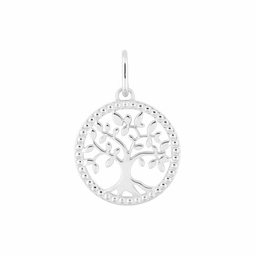 pendentif arbre de vie or blanc