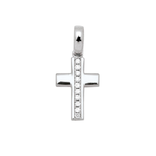 pendentif croix diamant