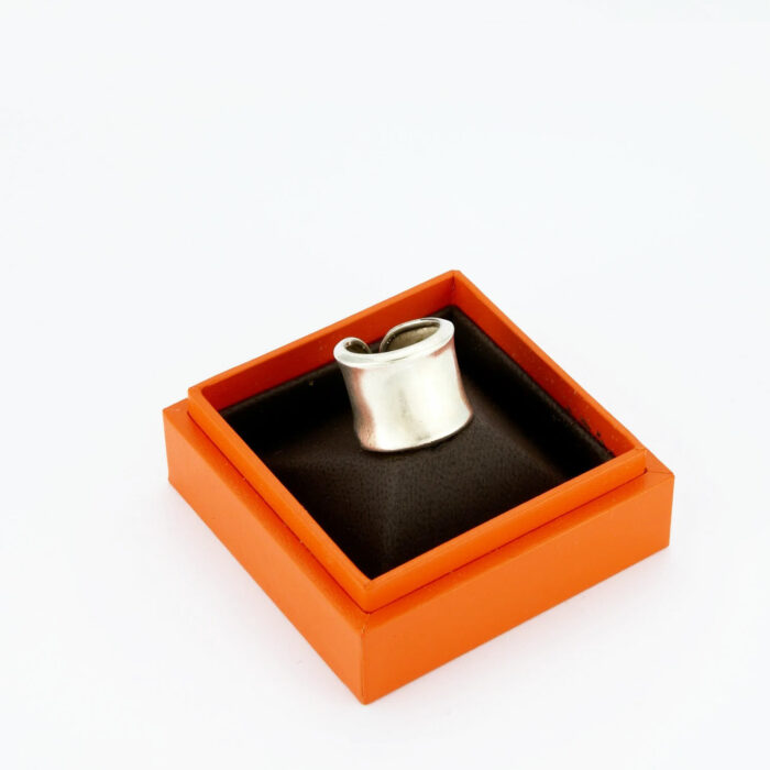 Bague Hermès Large Argent – Image 5