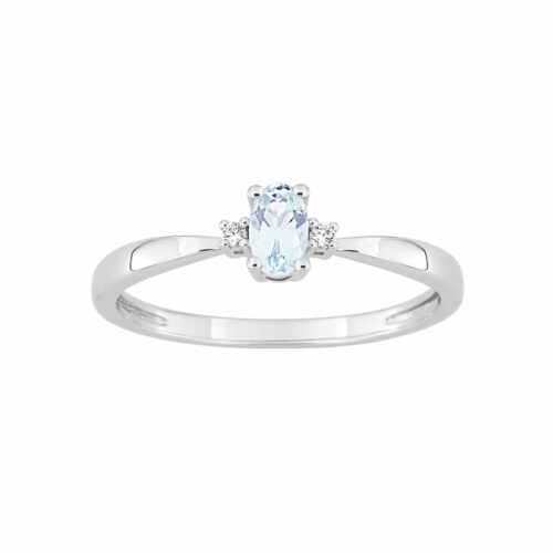 Bague Femme Aigue-Marine Ovale