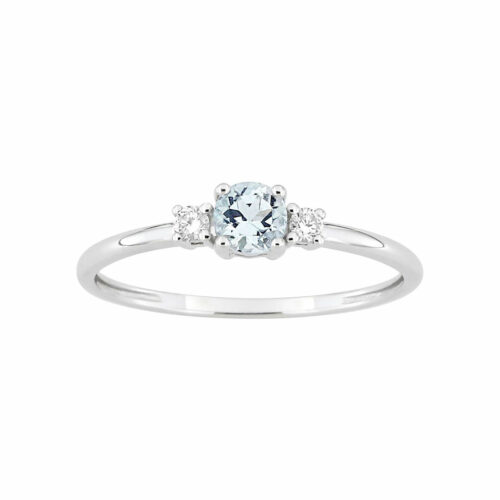 Bague Aigue Marine Diamants