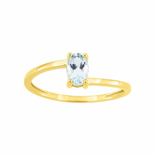 Bague Aigue Marine Solitaire