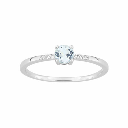 Bague Aigue Marine Diamants