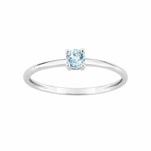 Bague Topaze Solitaire Or