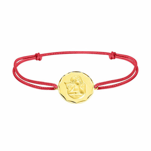 bracelet cordon enfant ange or