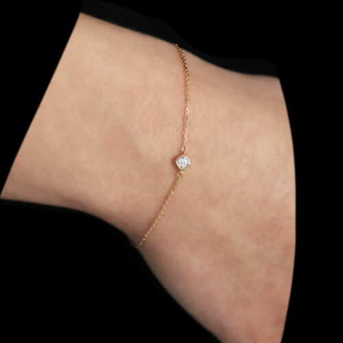 Bracelet diamant solitaire