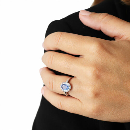 bague saphir diamant