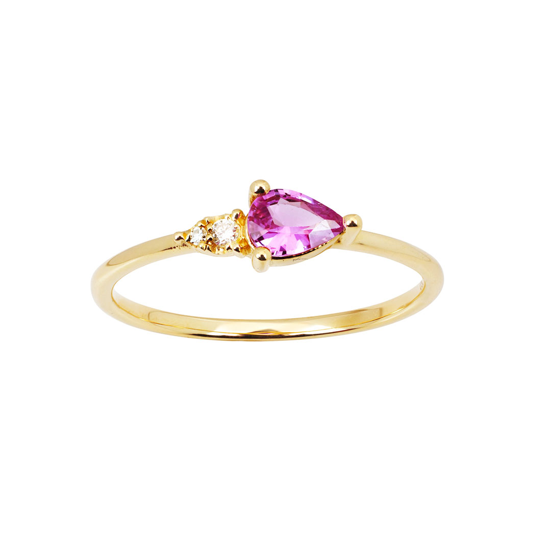 Bague Saphir Rose