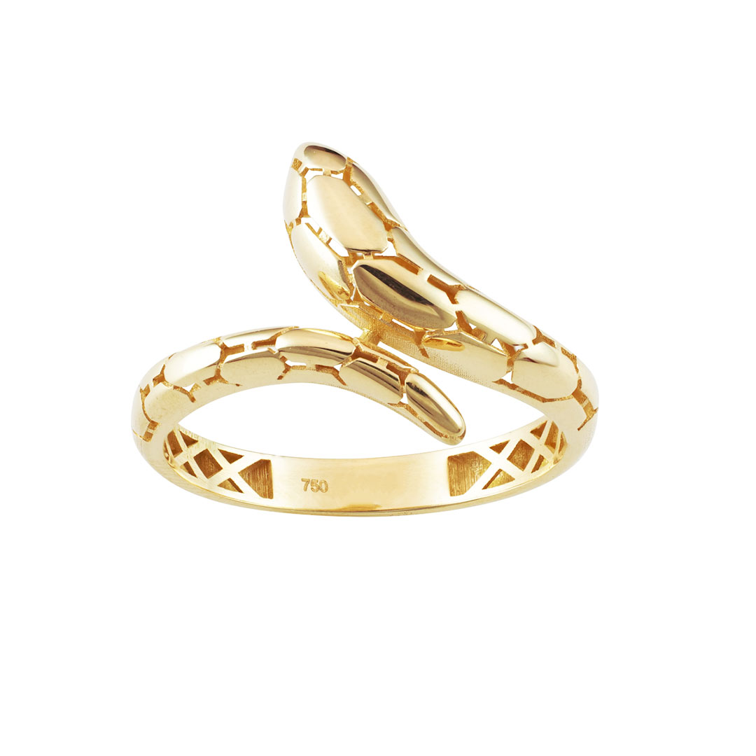 Goldene Schlange Ring