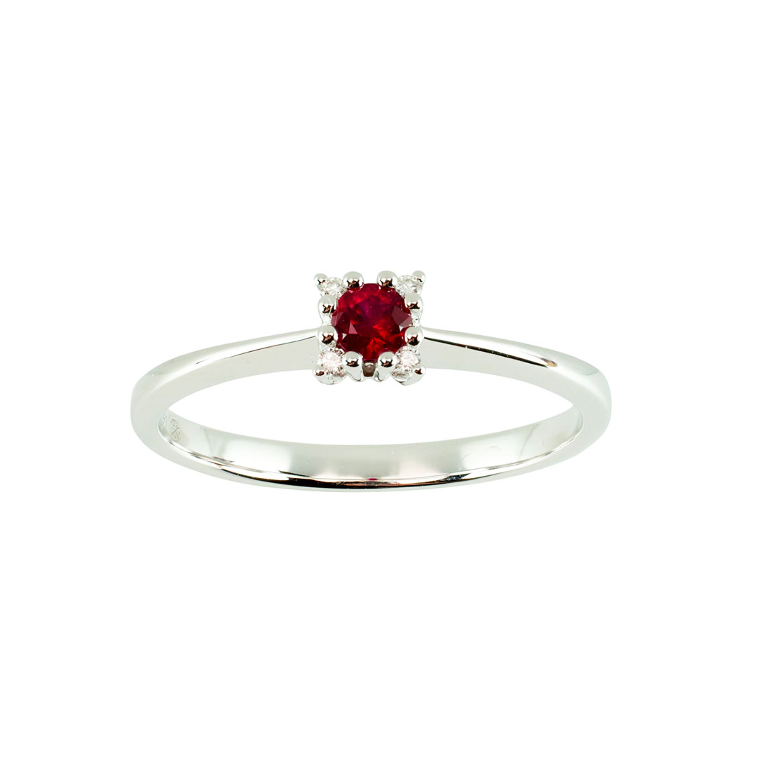 Bague SOlitaire Rubis