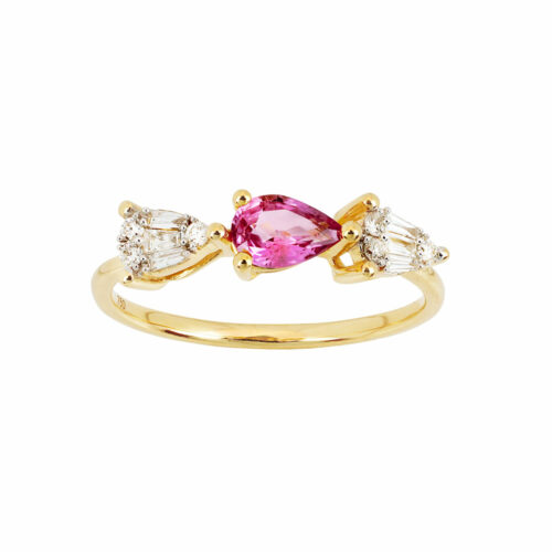 Bague Trilogie Saphir Rose