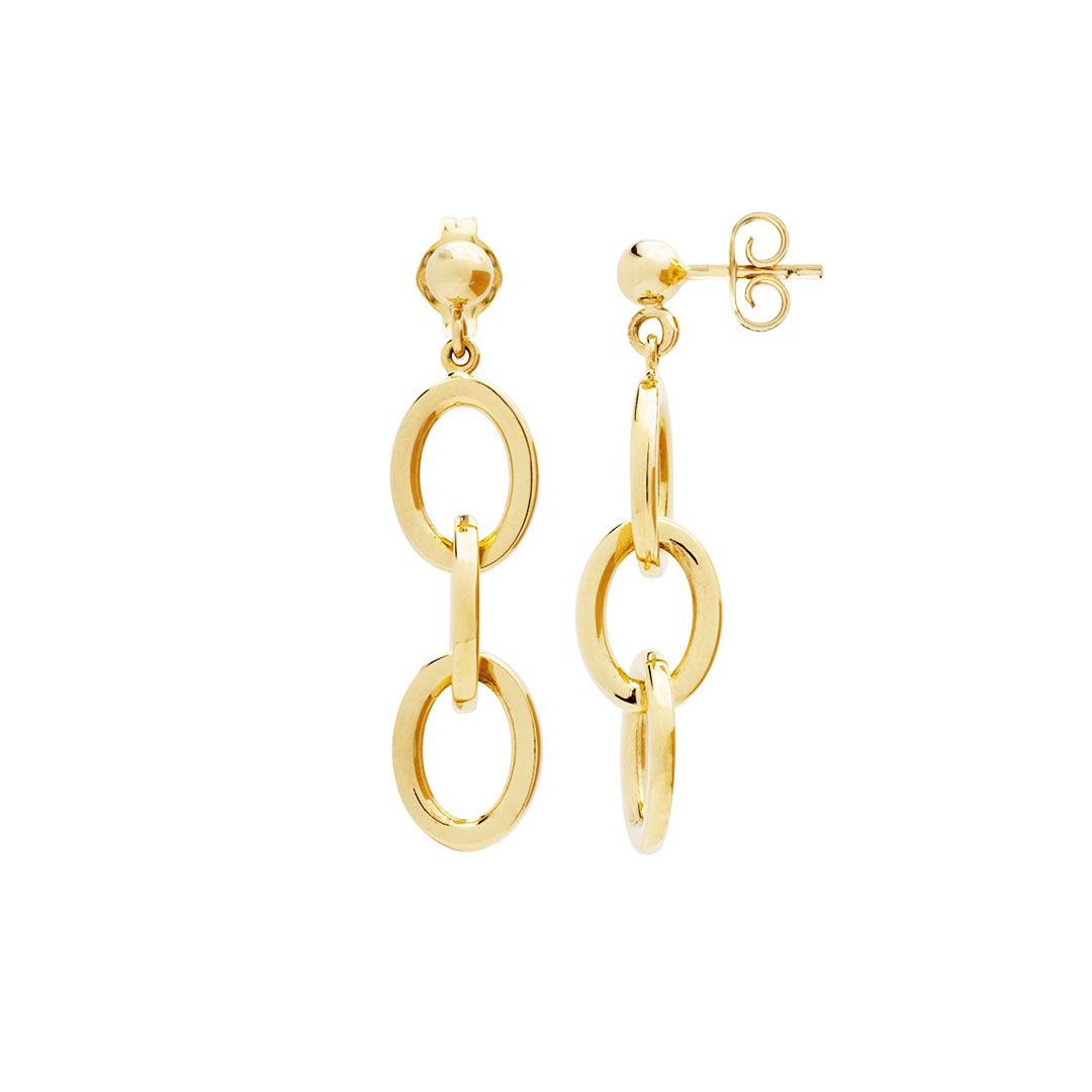 Oval Link Earrings