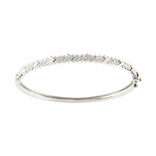 Bracelet let's move or blanc diamant