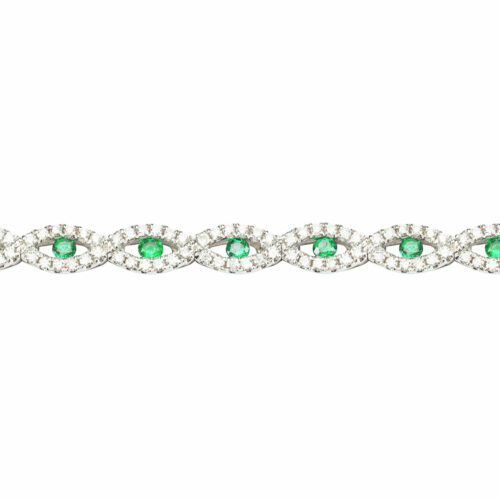 Bracelet Riviere Emeraude