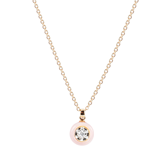 Collier Opale Rose