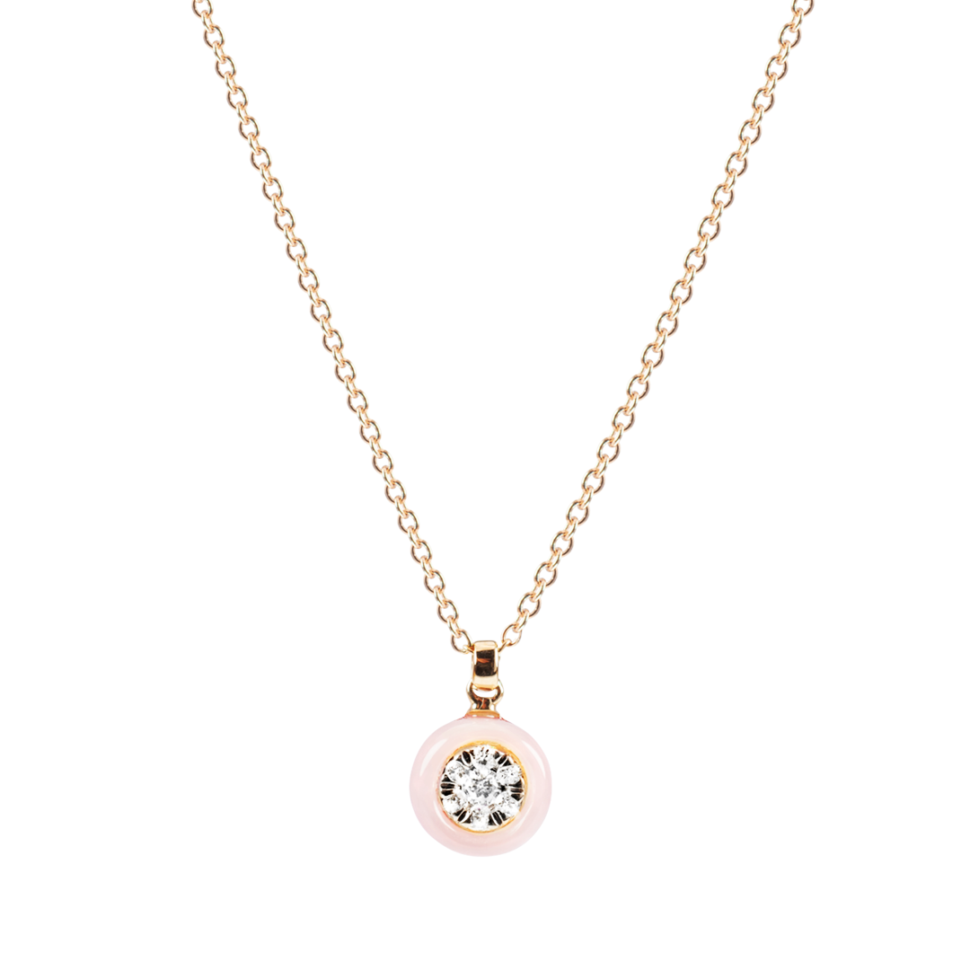 Collier Opale Rose