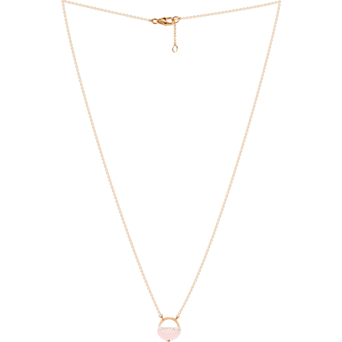 Collier quartz rose