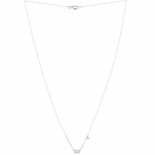 Collier rectangle diamant