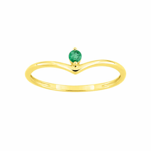 bague fine emeraude