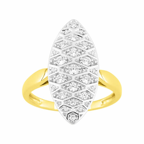 Bague Marquise diamant femme