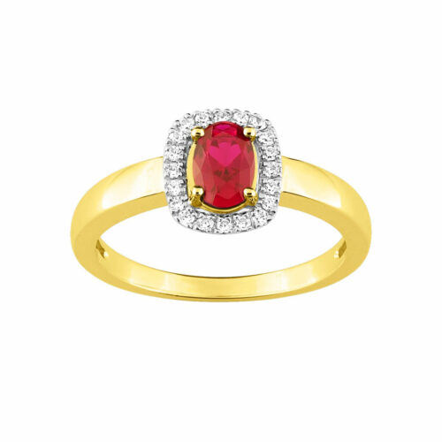 bague rubis or jaune