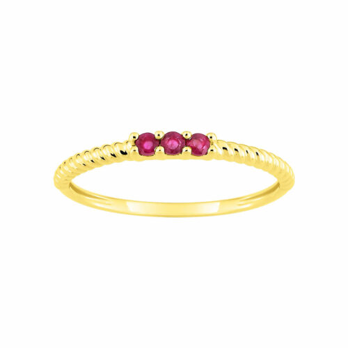 bague trois rubis