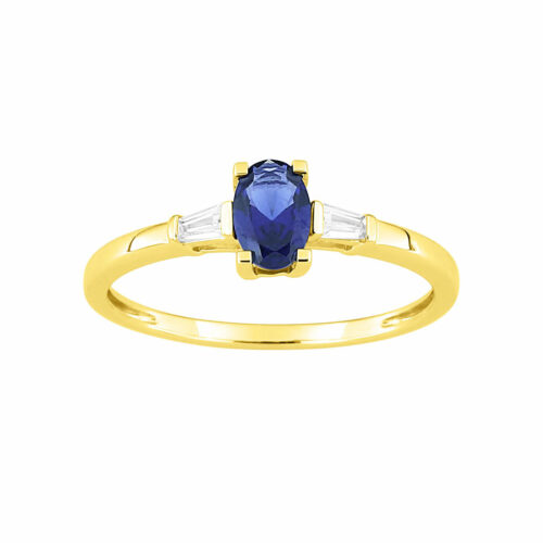 bague saphir bleu