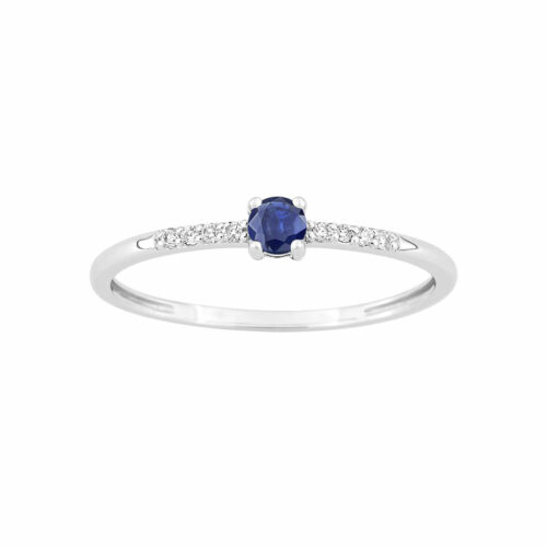 bague solitaire saphir