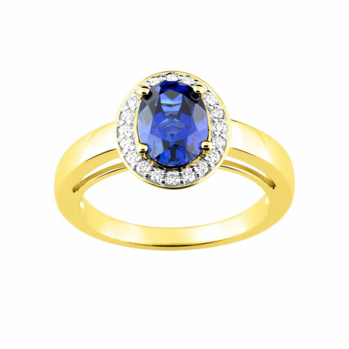 Bague saphir or jaune