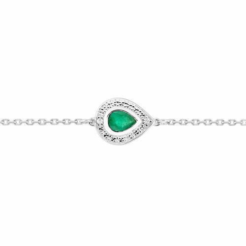 bracelet luxe emeraude diamant