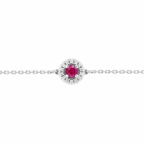 bracelet luxe Rubis diamant